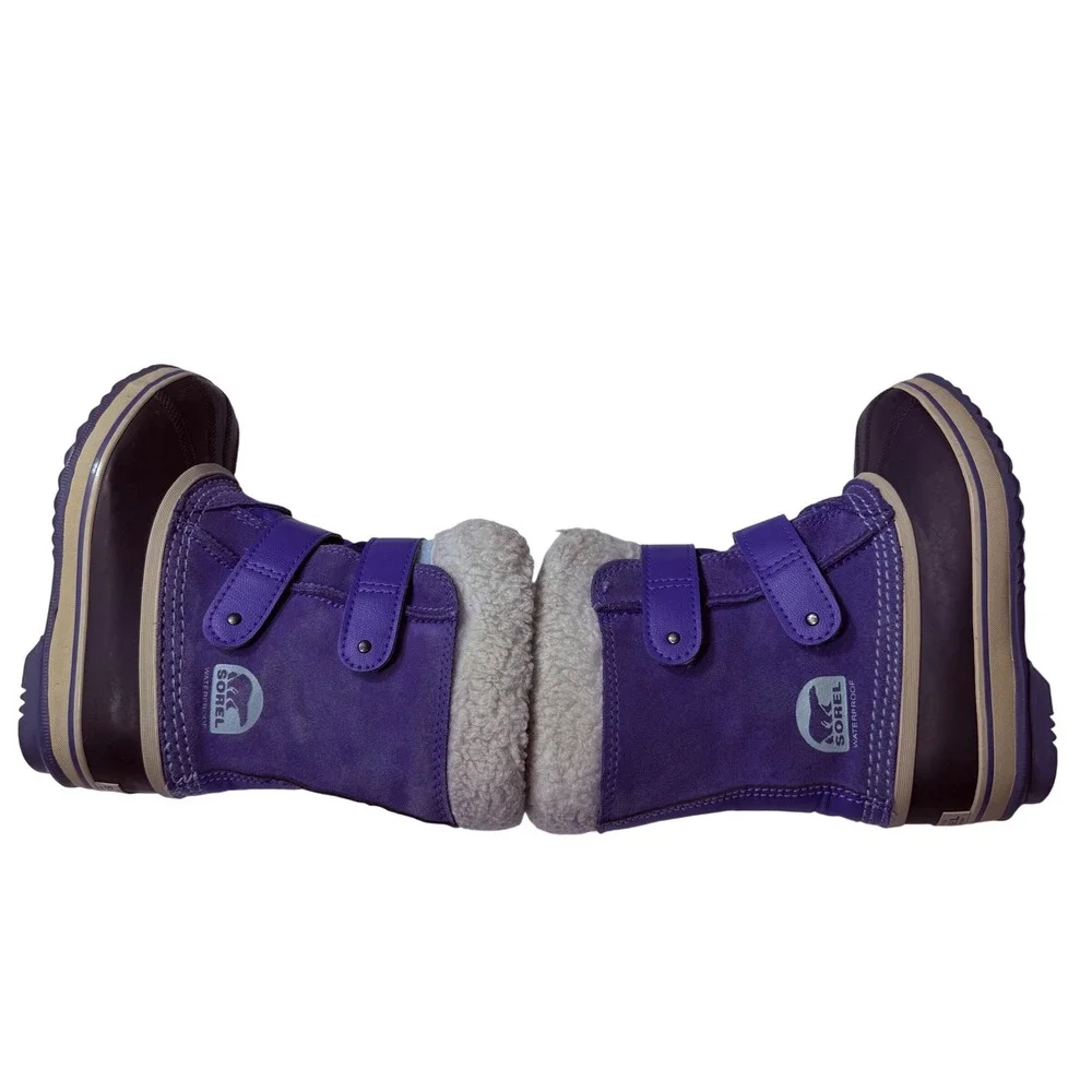 Sorel 1964‎ Pac Strap Winter Snow Boots Purple Girls 13